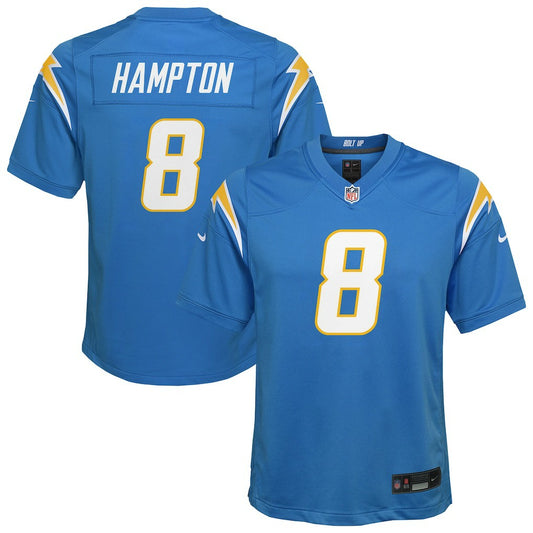 Omarion Hampton Los Angeles Chargers Youth Team Game Jersey - Powder Blue | NFL Jerseys