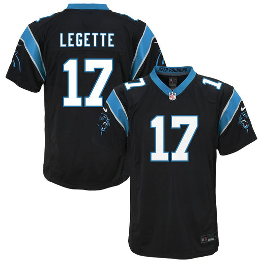 Xavier Legette Carolina Panthers Youth Team Game Jersey - Black | NFL Jerseys