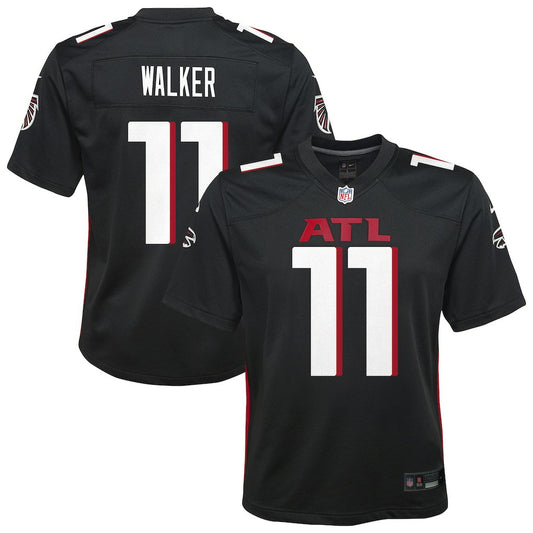 Jalon Walker Atlanta Falcons Youth Team Game Jersey - Black | NFL Jerseys
