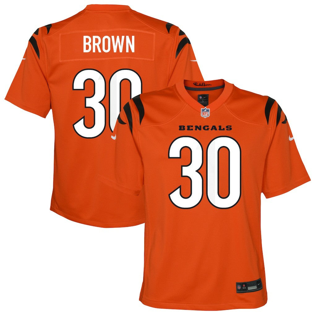 Chase Brown Cincinnati Bengals Youth Youth Orange - Nike