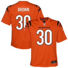 Chase Brown Cincinnati Bengals Youth Youth Orange - Nike