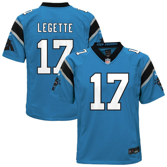 Xavier Legette Carolina Panthers Youth Alternate Game Jersey - Blue | NFL Jerseys