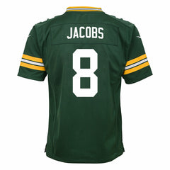 Josh Jacobs Green Bay Packers Youth Team Game Jersey Green - Nike