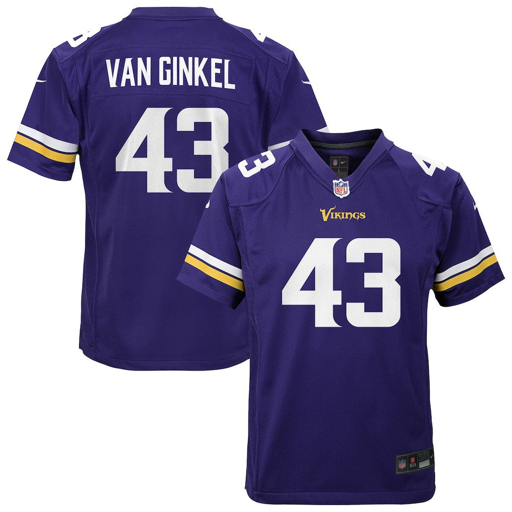 Andrew Van Ginkel Minnesota Vikings Youth Youth Purple - Nike