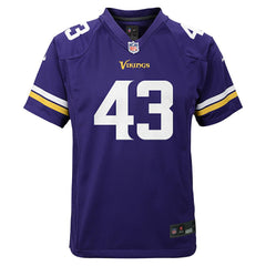 Andrew Van Ginkel Minnesota Vikings Youth Youth Purple - Nike