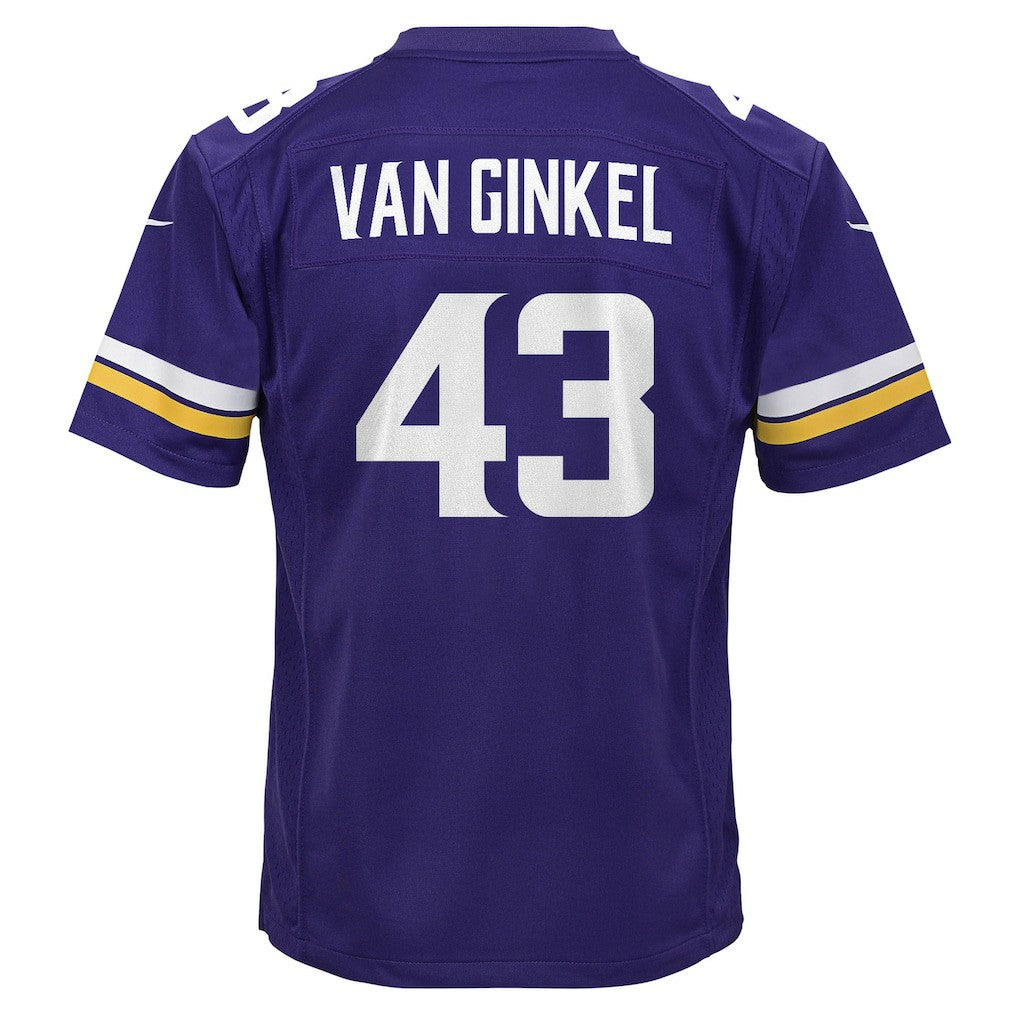 Andrew Van Ginkel Minnesota Vikings Youth Youth Purple - Nike