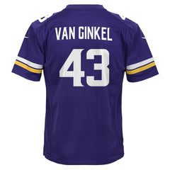 Andrew Van Ginkel Minnesota Vikings Youth Youth Purple - Nike