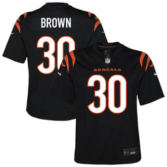 Chase Brown Cincinnati Bengals Youth Youth Black - Nike