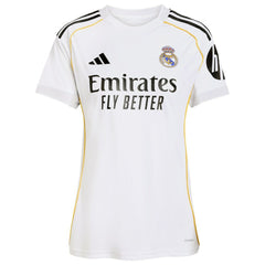 Adidas Kylian Mbappé Real Madrid Women's 2025/26 Home Replica Player Jerseys - White