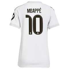 Adidas Kylian Mbappé Real Madrid Women's 2025/26 Home Replica Player Jerseys - White