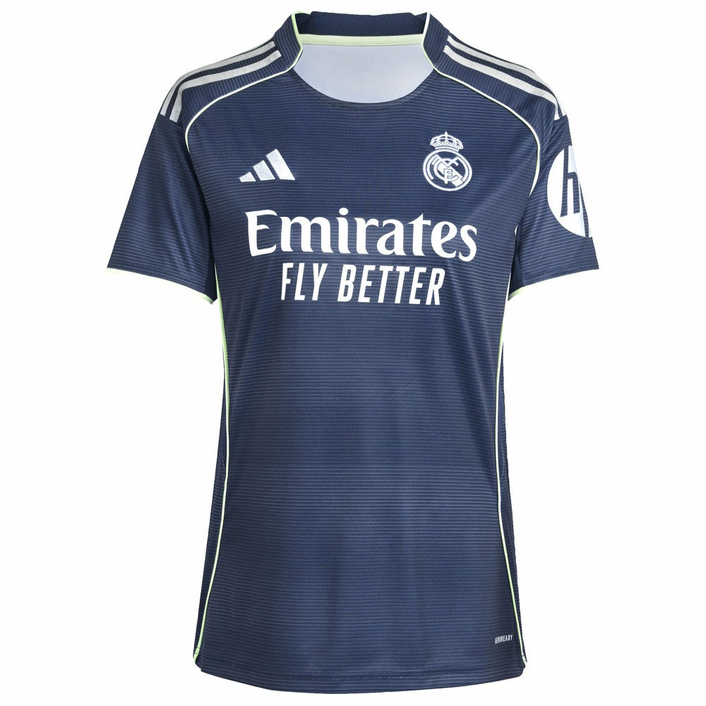 Adidas Kylian Mbappé Real Madrid Women's 2025/26 Away Replica Player Jerseys - Blue