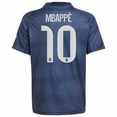 Adidas Kylian Mbappé Real Madrid Youth 2025/26 Away Replica Player Jerseys - Blue