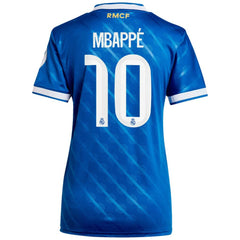 Adidas Kylian Mbappé Real Madrid Women's 2025/26 Third Replica Player Jerseys - Blue