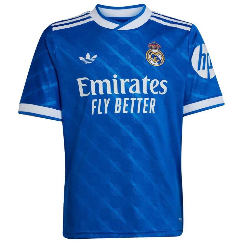 Adidas Kylian Mbappé Real Madrid Youth 2025/26 Third Replica Player Jerseys - Blue