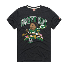 Jordan Love Green Bay Packers Homage Unisex Caricature Player Graphic Tri-Blend T-Shirt Charcoal - NFL