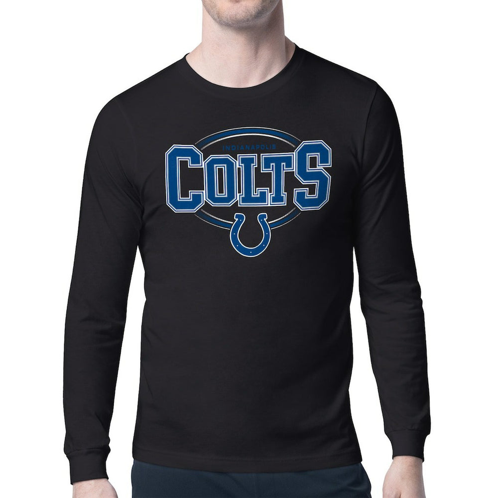 Indianapolis Colts Starter Team Track Graphic Long Sleeve T-Shirt Black - NFL