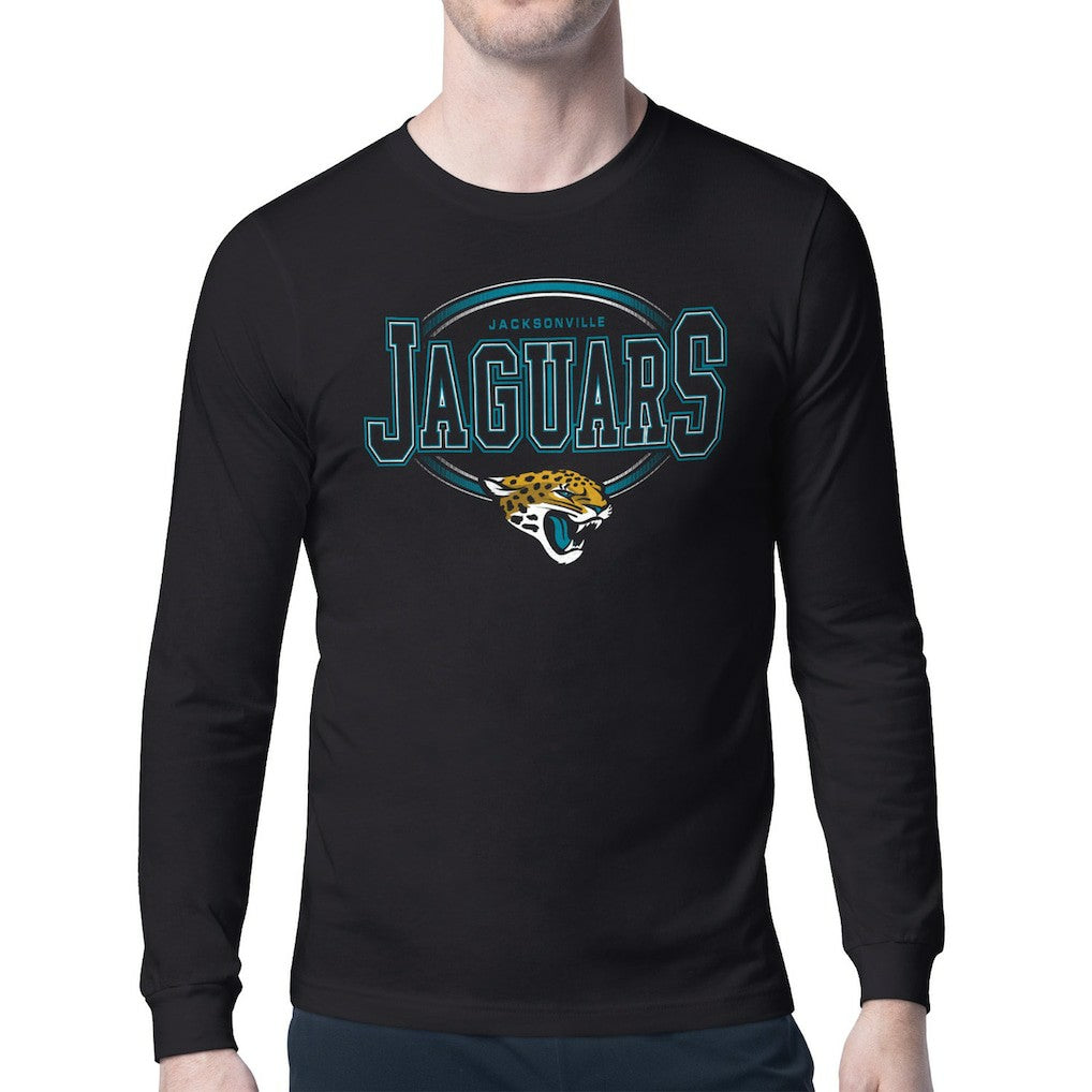 Jacksonville Jaguars Starter Team Track Graphic Long Sleeve T-Shirt Black - NFL