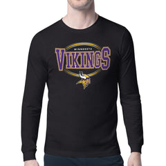 Minnesota Vikings Starter Team Track Graphic Long Sleeve T-Shirt Black - NFL