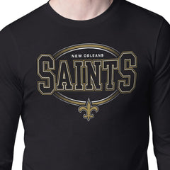 New Orleans Saints Starter Team Track Graphic Long Sleeve T-Shirt Black - NFL