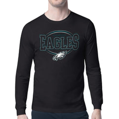 Philadelphia Eagles Starter Team Track Graphic Long Sleeve T-Shirt Black - NFL
