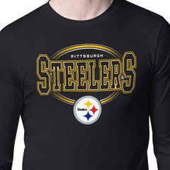 Pittsburgh Steelers Starter Team Track Graphic Long Sleeve T-Shirt Black - NFL