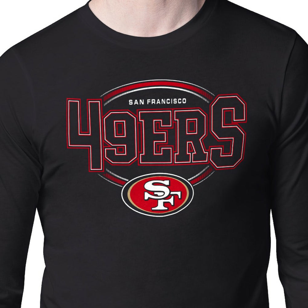San Francisco 49ers Starter Team Track Graphic Long Sleeve T-Shirt Black - NFL