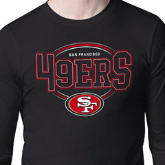 San Francisco 49ers Starter Team Track Graphic Long Sleeve T-Shirt Black - NFL