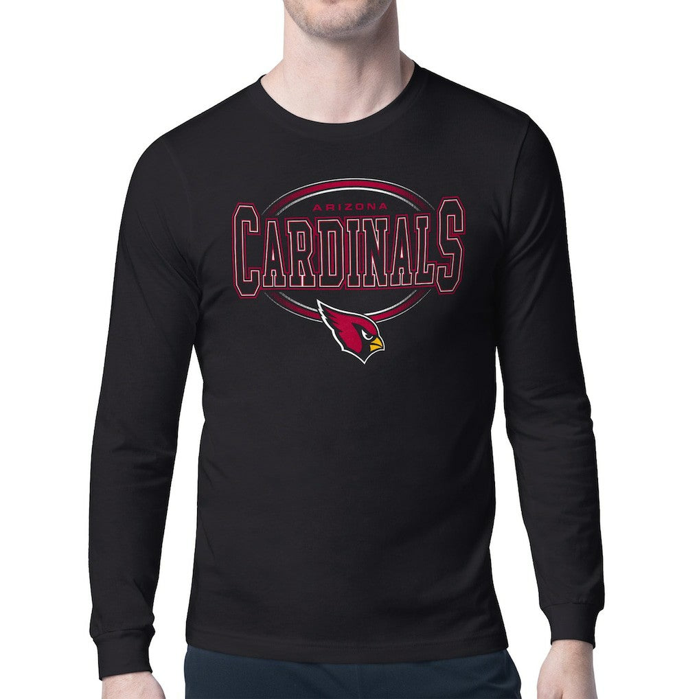Arizona Cardinals Starter Team Track Graphic Long Sleeve T-Shirt Black - NFL