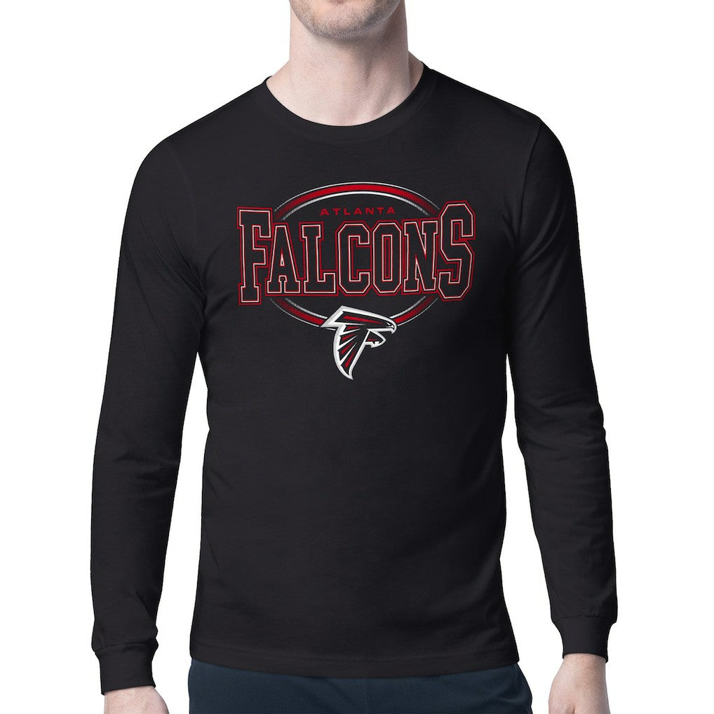Atlanta Falcons Starter Team Track Graphic Long Sleeve T-Shirt Black - NFL