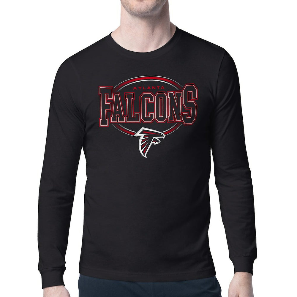 Atlanta Falcons Starter Team Track Graphic Long Sleeve T-Shirt Black - NFL