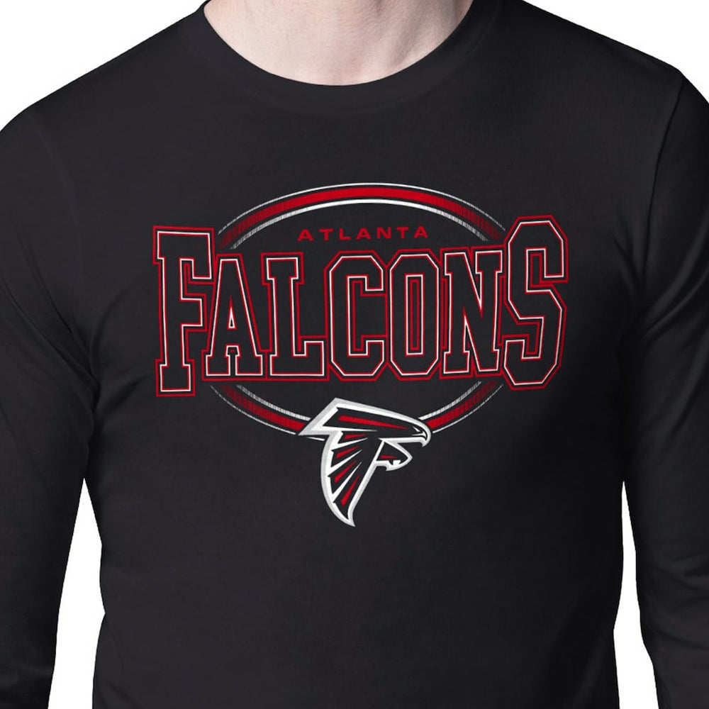 Atlanta Falcons Starter Team Track Graphic Long Sleeve T-Shirt Black - NFL