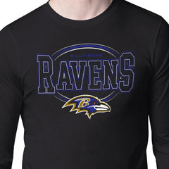 Baltimore Ravens Starter Team Track Graphic Long Sleeve T-Shirt Black - NFL