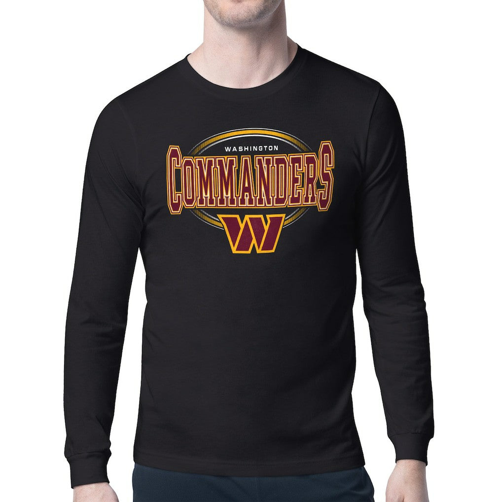 Washington Commanders Starter Team Track Graphic Long Sleeve T-Shirt Black - NFL