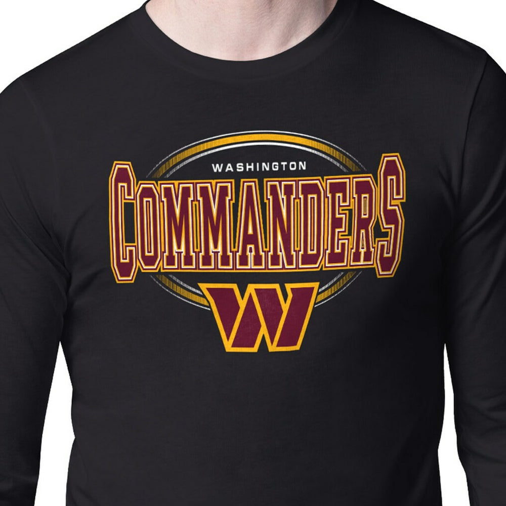 Washington Commanders Starter Team Track Graphic Long Sleeve T-Shirt Black - NFL