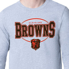 Cleveland Browns Starter Team Track Graphic Long Sleeve T-Shirt Heather Gray - NFL