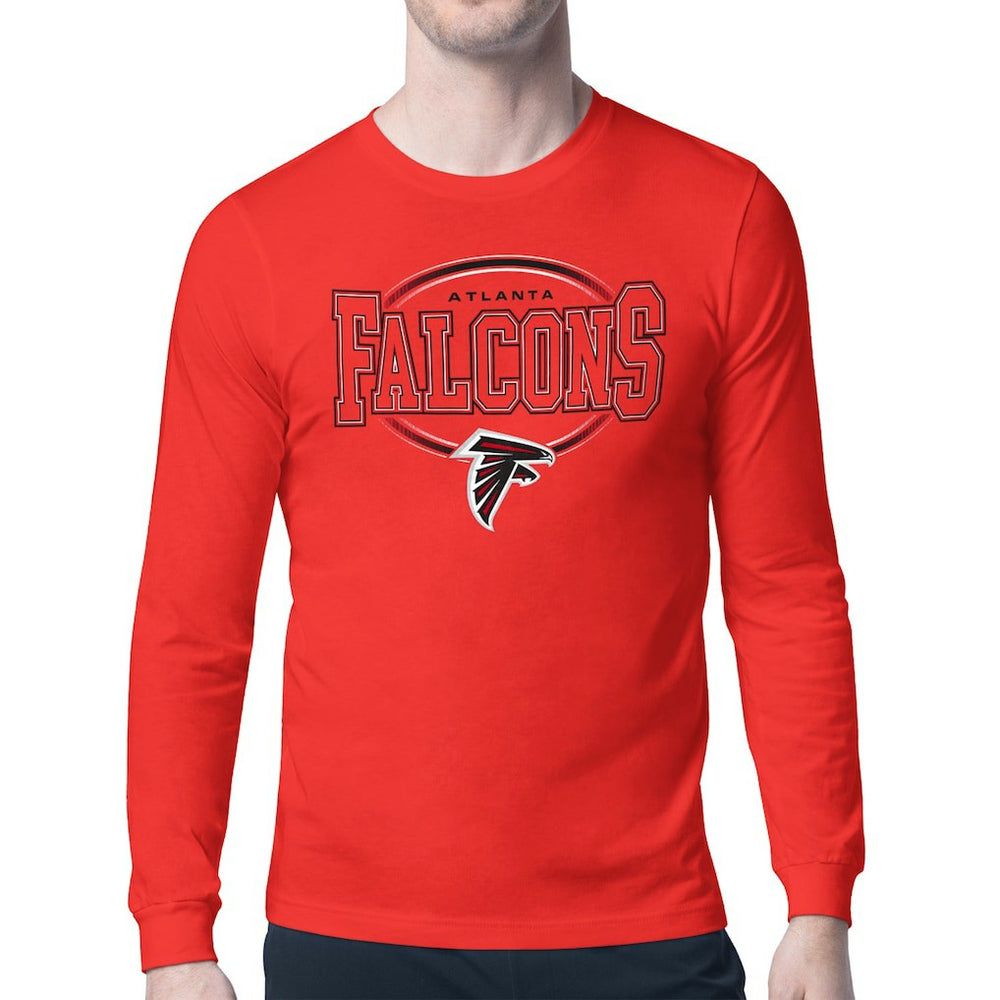 Atlanta Falcons Starter Team Track Graphic Long Sleeve T-Shirt Red - NFL