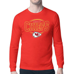 Kansas City Chiefs Starter Team Track Graphic Long Sleeve T-Shirt Red - NFL