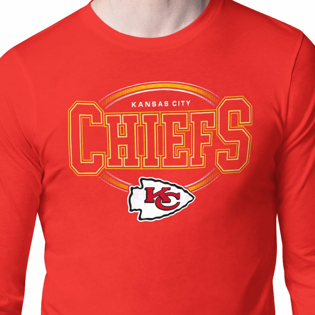 Kansas City Chiefs Starter Team Track Graphic Long Sleeve T-Shirt Red - NFL
