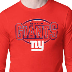 New York Giants Starter Team Track Graphic Long Sleeve T-Shirt Red - NFL