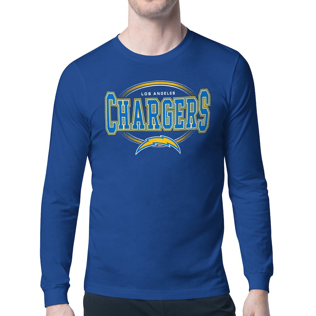 Los Angeles Chargers Starter Team Track Graphic Long Sleeve T-Shirt Royal - NFL