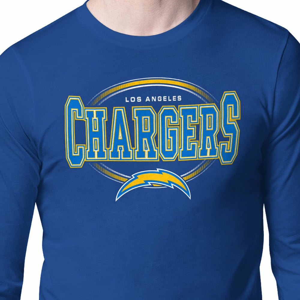 Los Angeles Chargers Starter Team Track Graphic Long Sleeve T-Shirt Royal - NFL