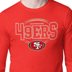 San Francisco 49ers Starter Team Track Graphic Long Sleeve T-Shirt Scarlet - NFL