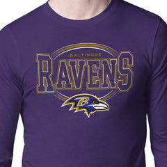 Baltimore Ravens Starter Team Track Graphic Long Sleeve T-Shirt Purple - NFL