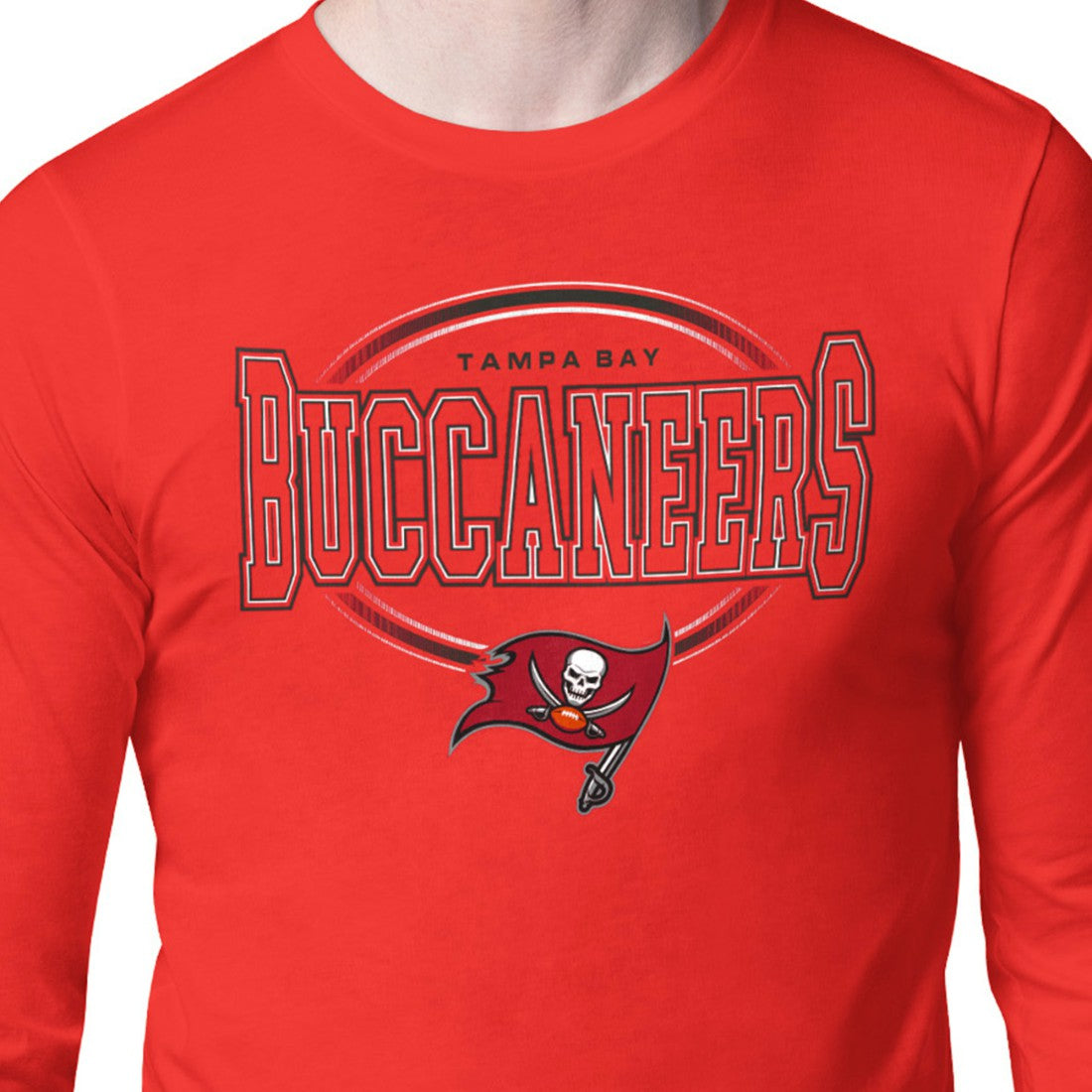Tampa Bay Buccaneers Starter Team Track Graphic Long Sleeve T-Shirt Red - NFL
