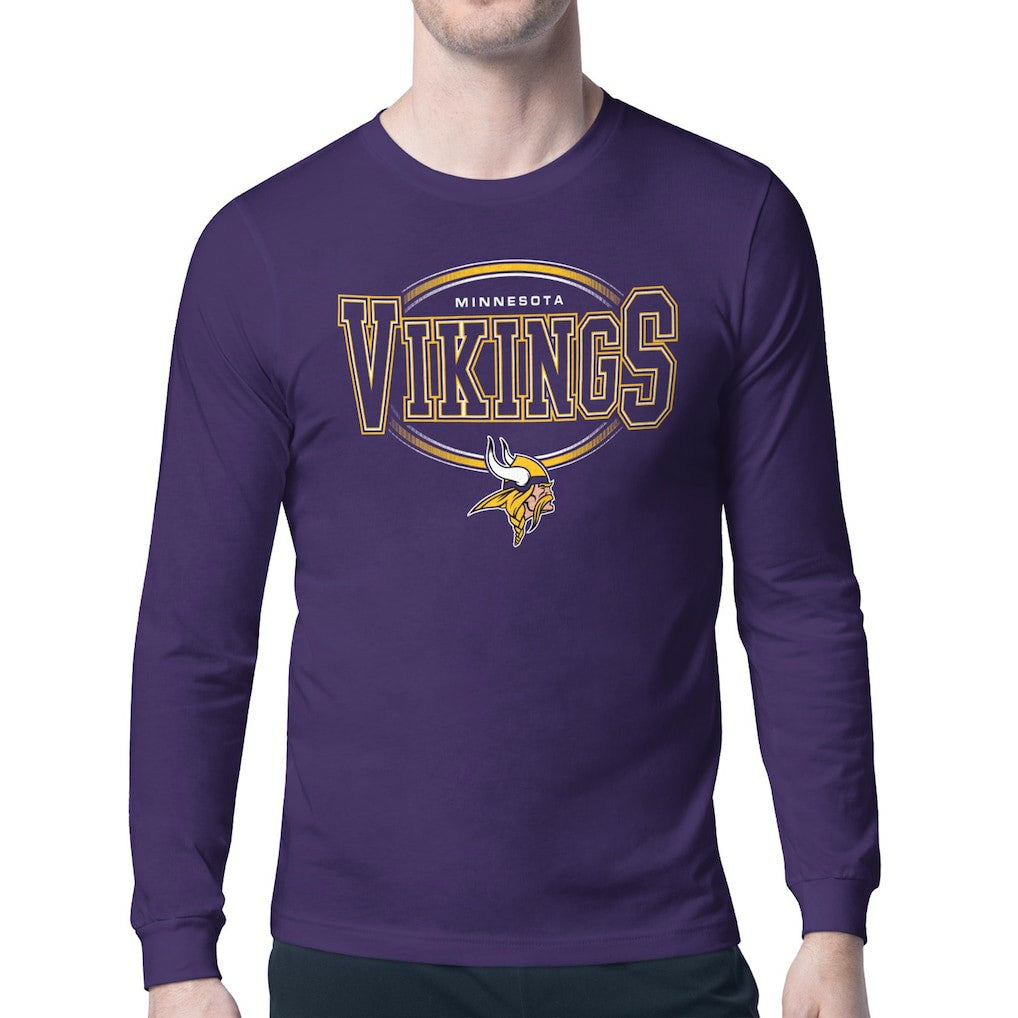 Minnesota Vikings Starter Team Track Graphic Long Sleeve T-Shirt Purple - NFL