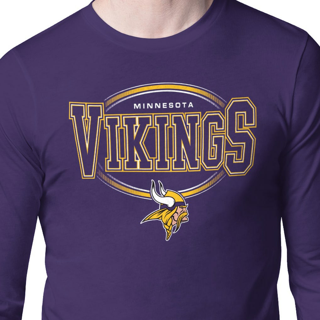 Minnesota Vikings Starter Team Track Graphic Long Sleeve T-Shirt Purple - NFL