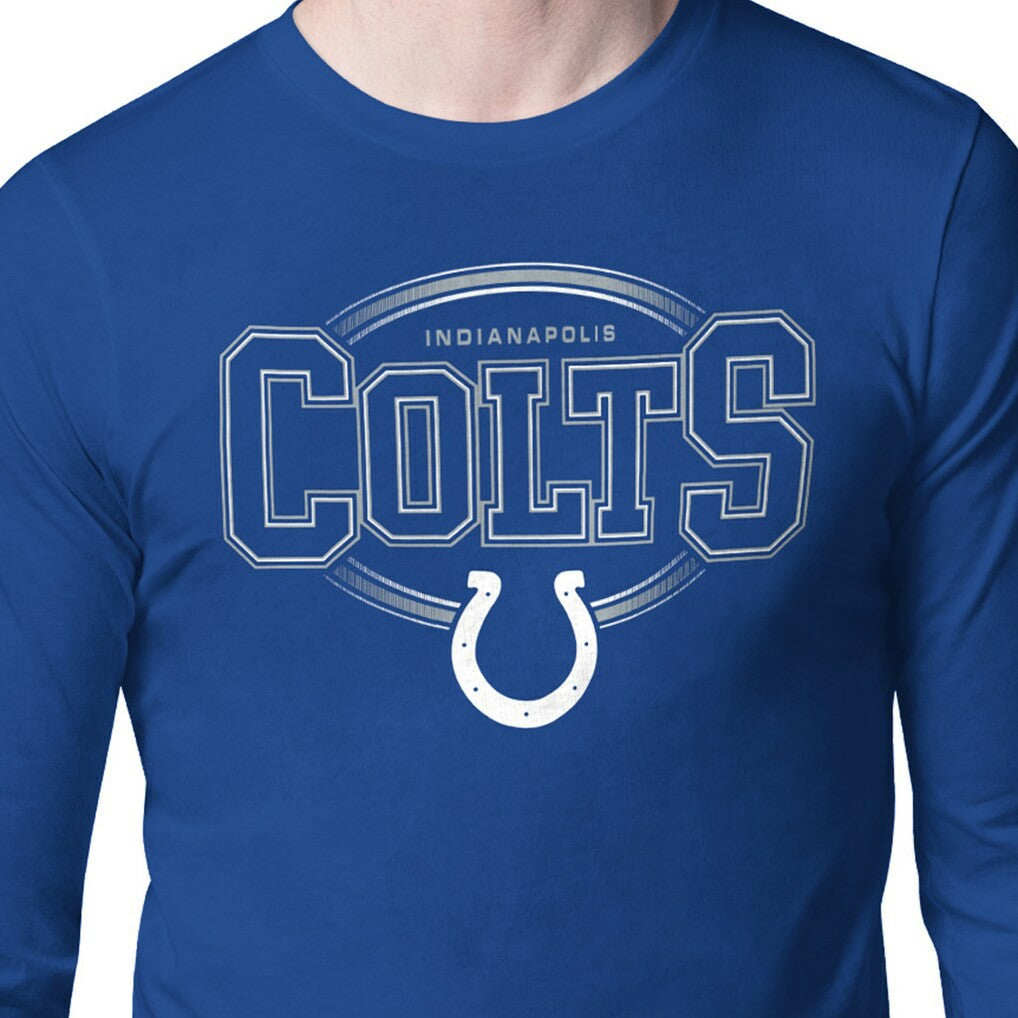 Indianapolis Colts Starter Team Track Graphic Long Sleeve T-Shirt Royal - NFL