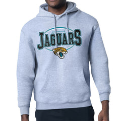 Jacksonville Jaguars Starter Team Track Graphic Pullover Hoodie Heather Gray - NFL
