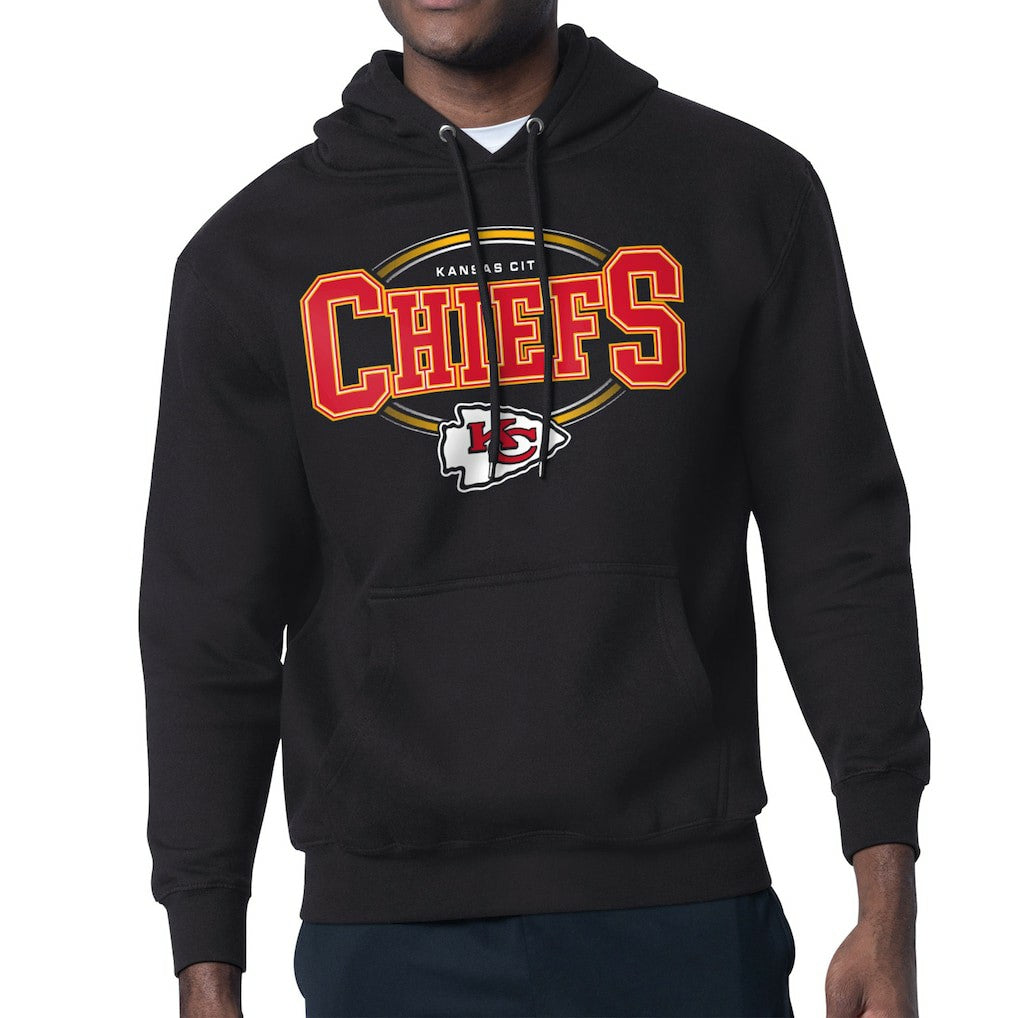 Kansas City Chiefs Starter Team Track Graphic Pullover Hoodie Black - NFL