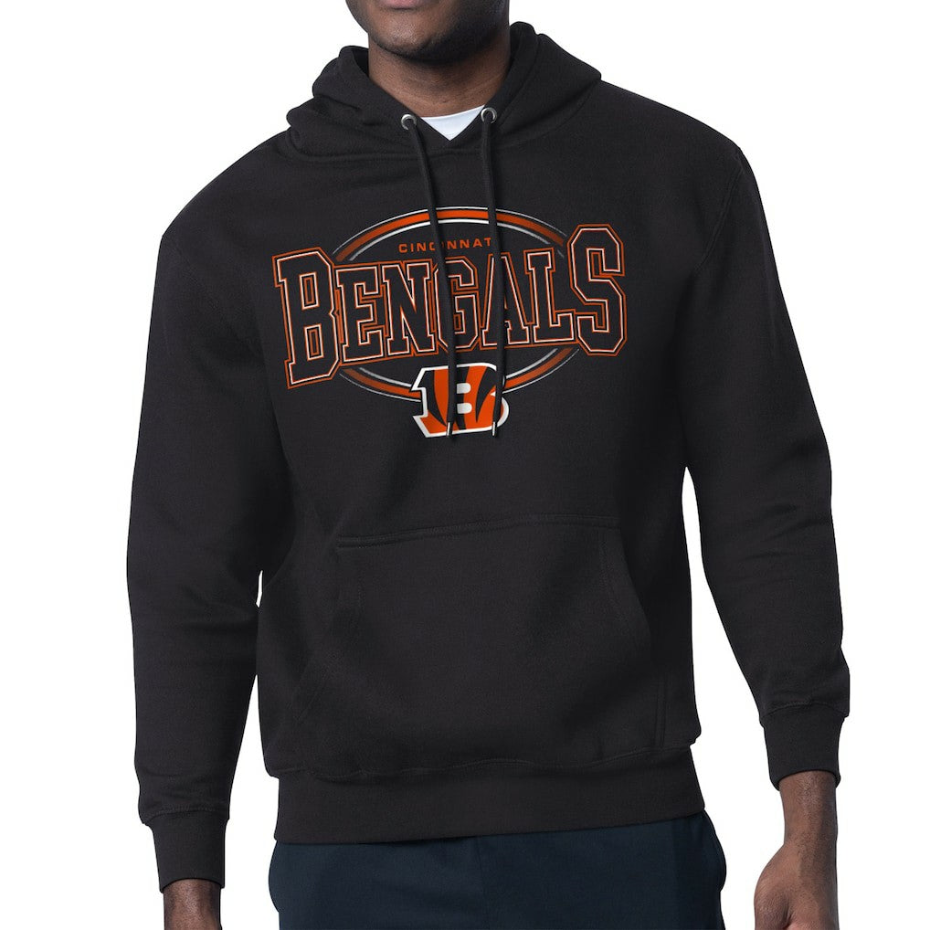 Cincinnati Bengals Starter Team Track Graphic Pullover Hoodie Black - NFL